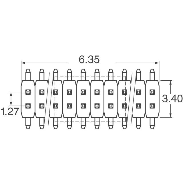 20021121-00010C4LF Amphenol ICC (FCI)  Headers Male Pins
